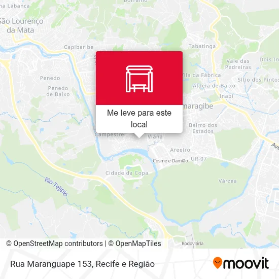 Rua Maranguape 153 mapa