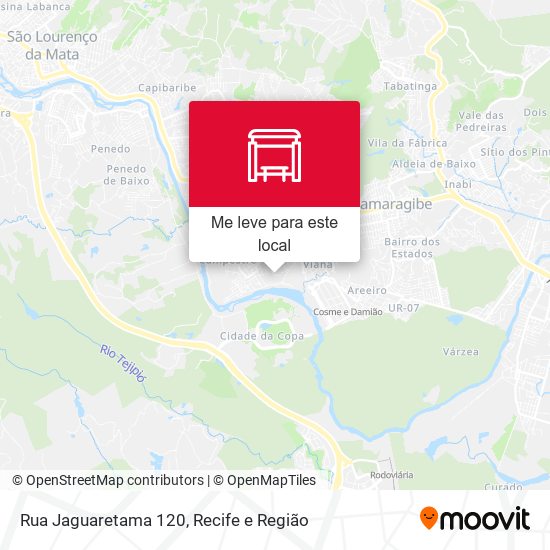 Rua Jaguaretama 120 mapa