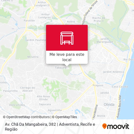 Av. Chã Da Mangabeira, 382 | Adventista mapa