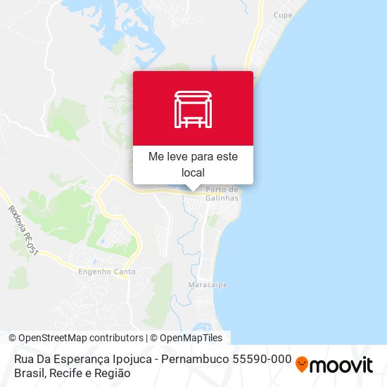 Rua Da Esperança Ipojuca - Pernambuco 55590-000 Brasil mapa