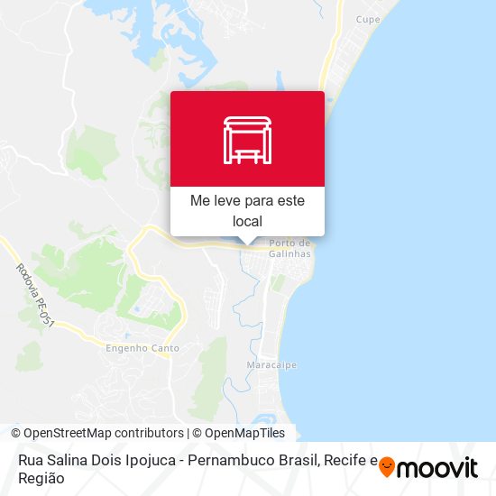 Rua Salina Dois Ipojuca - Pernambuco Brasil mapa