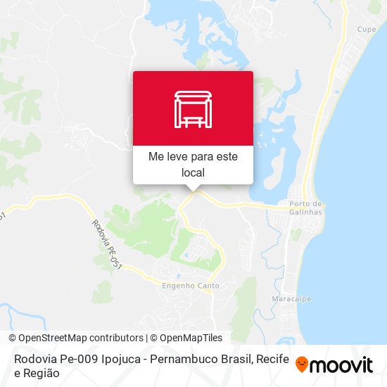 Rodovia Pe-009 Ipojuca - Pernambuco Brasil mapa