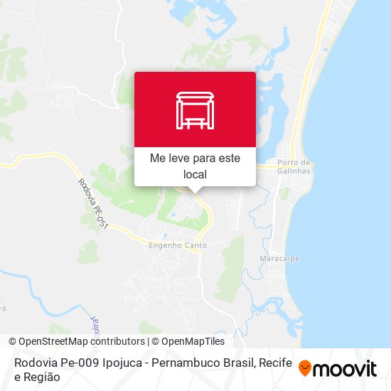 Rodovia Pe-009 Ipojuca - Pernambuco Brasil mapa