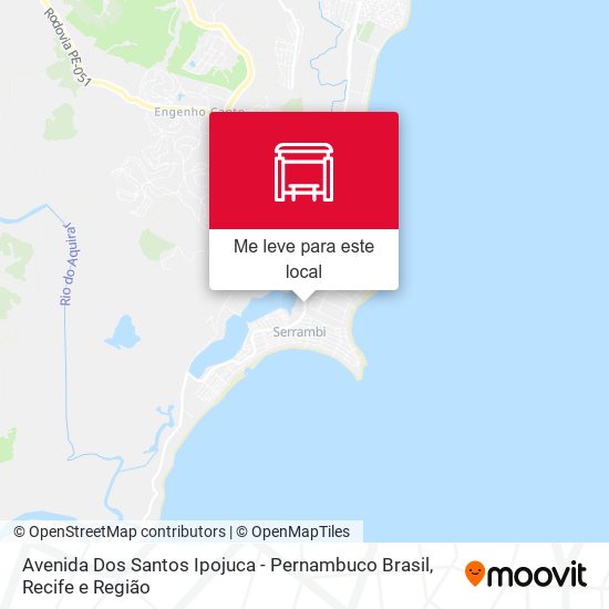 Avenida Dos Santos Ipojuca - Pernambuco Brasil mapa