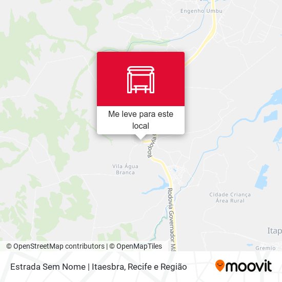 Estrada Sem Nome | Itaesbra mapa