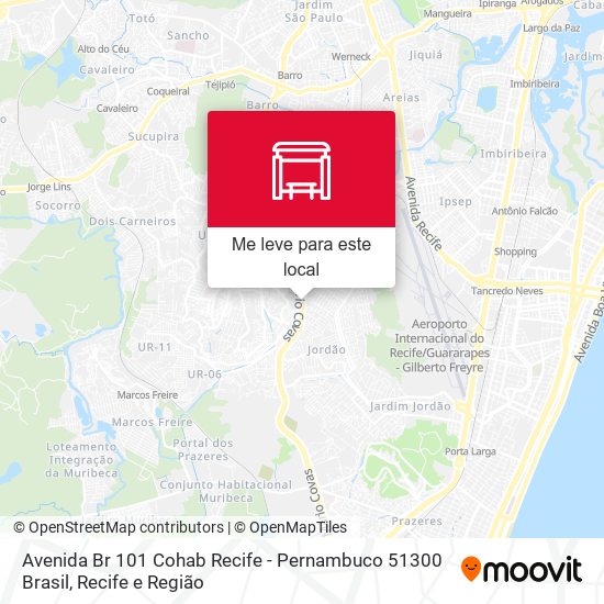 Avenida Br 101 Cohab Recife - Pernambuco 51300 Brasil mapa