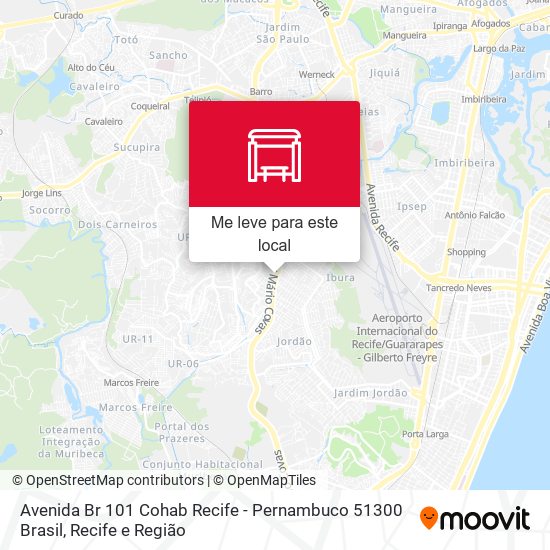 Avenida Br 101 Cohab Recife - Pernambuco 51300 Brasil mapa