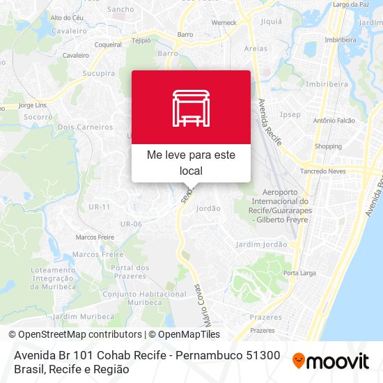 Avenida Br 101 Cohab Recife - Pernambuco 51300 Brasil mapa