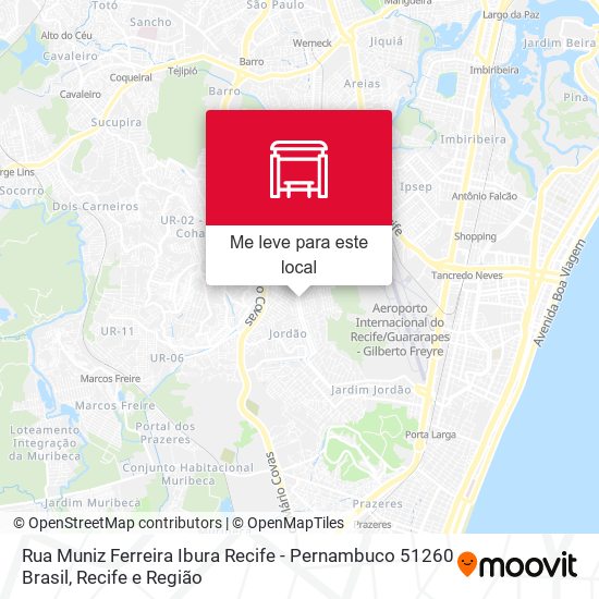 Rua Muniz Ferreira Ibura Recife - Pernambuco 51260 Brasil mapa