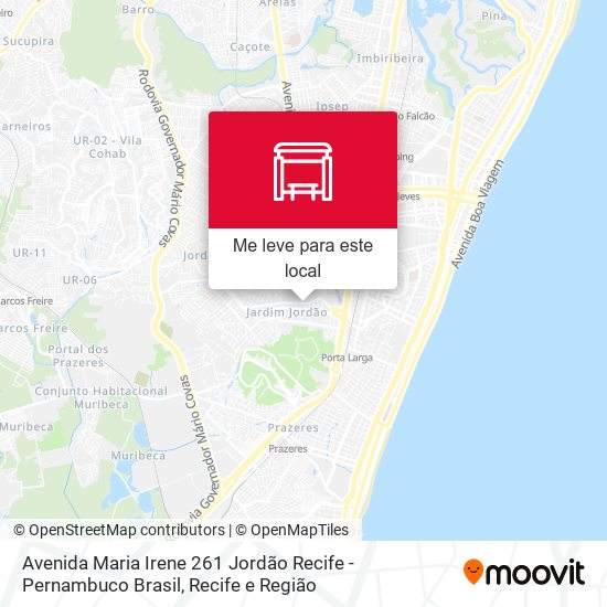 Avenida Maria Irene 261 Jordão Recife - Pernambuco Brasil mapa