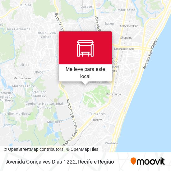 Avenida Gonçalves Dias 1222 mapa