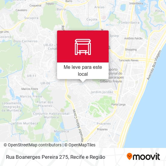 Rua Boanerges Pereira 275 mapa