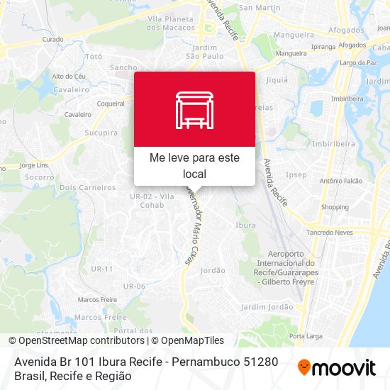 Avenida Br 101 Ibura Recife - Pernambuco 51280 Brasil mapa