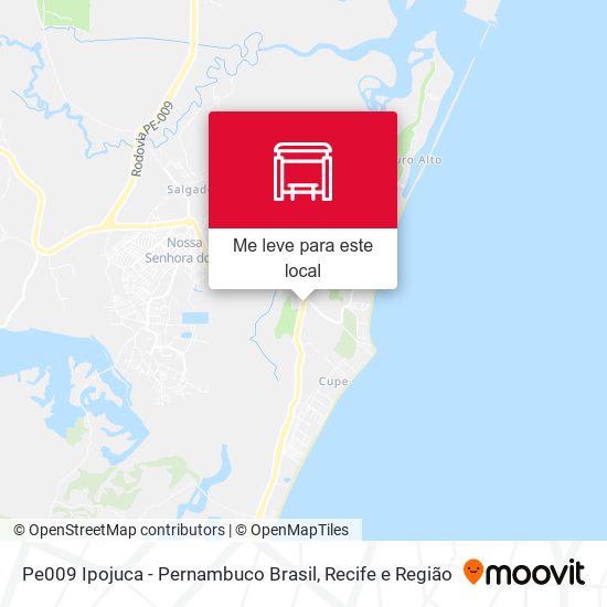 Pe009 Ipojuca - Pernambuco Brasil mapa
