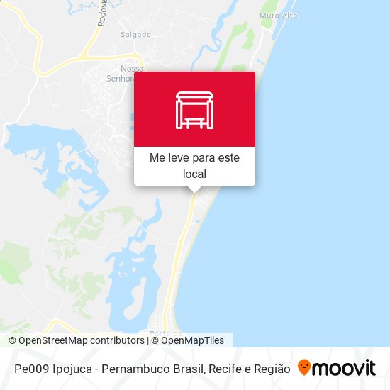 Pe009 Ipojuca - Pernambuco Brasil mapa