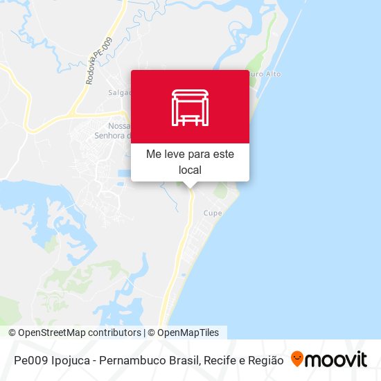 Pe009 Ipojuca - Pernambuco Brasil mapa