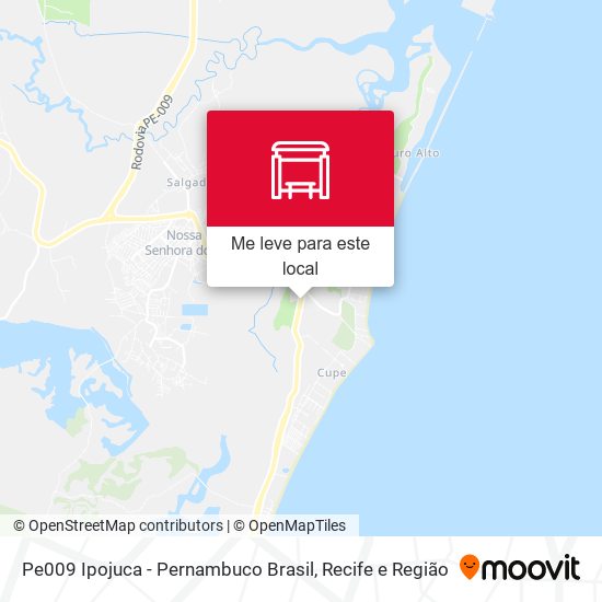 Pe009 Ipojuca - Pernambuco Brasil mapa