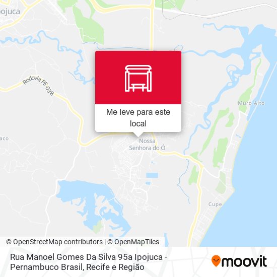 Rua Manoel Gomes Da Silva 95a Ipojuca - Pernambuco Brasil mapa