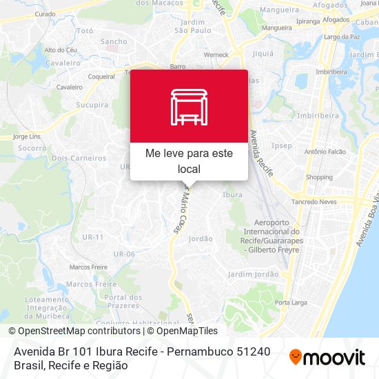 Avenida Br 101 Ibura Recife - Pernambuco 51240 Brasil mapa