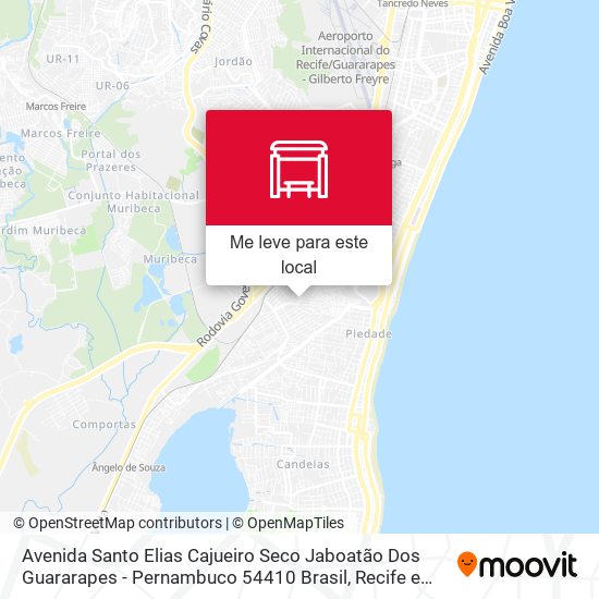 Avenida Santo Elias Cajueiro Seco Jaboatão Dos Guararapes - Pernambuco 54410 Brasil mapa