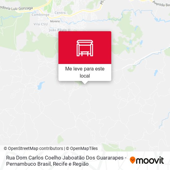 Rua Dom Carlos Coelho Jaboatão Dos Guararapes - Pernambuco Brasil mapa