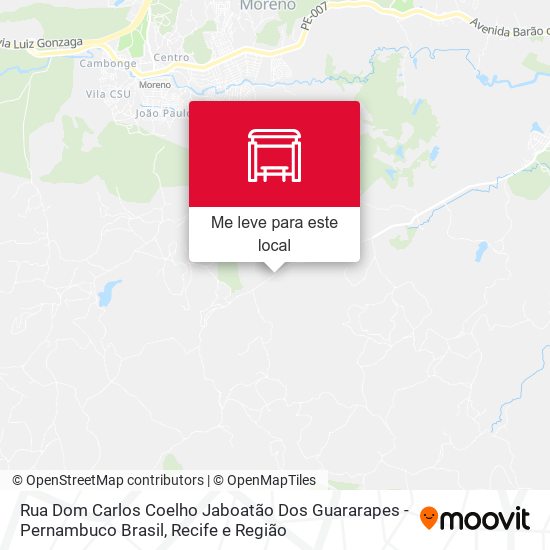 Rua Dom Carlos Coelho Jaboatão Dos Guararapes - Pernambuco Brasil mapa