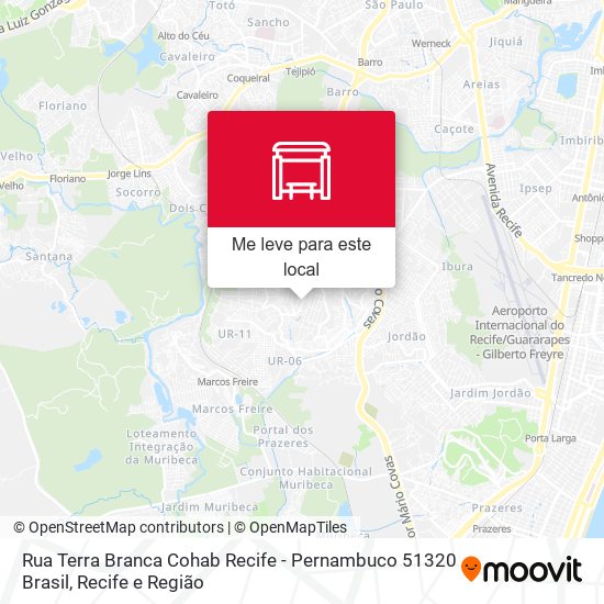 Rua Terra Branca Cohab Recife - Pernambuco 51320 Brasil mapa
