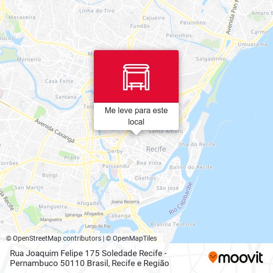 Rua Joaquim Felipe 175 Soledade Recife - Pernambuco 50110 Brasil mapa