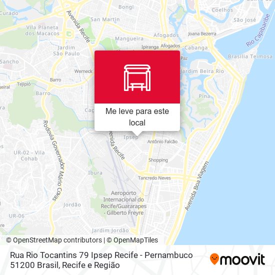 Rua Rio Tocantins 79 Ipsep Recife - Pernambuco 51200 Brasil mapa