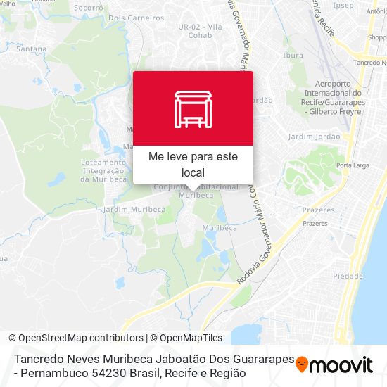 Tancredo Neves Muribeca Jaboatão Dos Guararapes - Pernambuco 54230 Brasil mapa