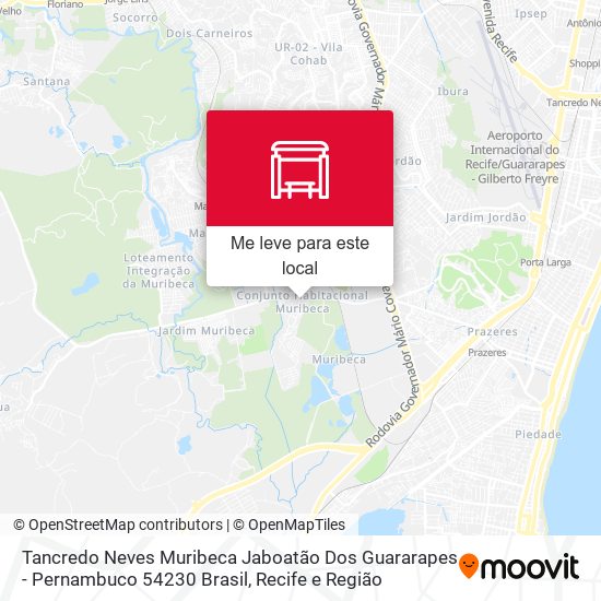 Tancredo Neves Muribeca Jaboatão Dos Guararapes - Pernambuco 54230 Brasil mapa