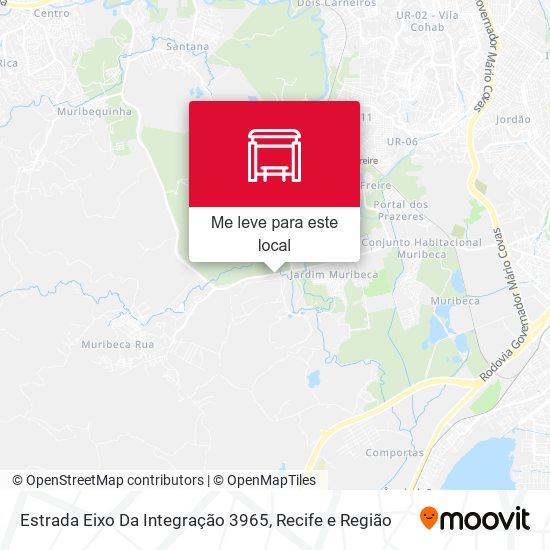 Estrada Eixo Da Integração 3965 mapa