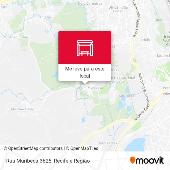 Rua Muribeca 3625 mapa
