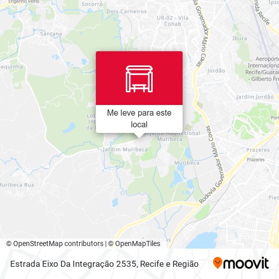Estrada Eixo Da Integração 2535 mapa