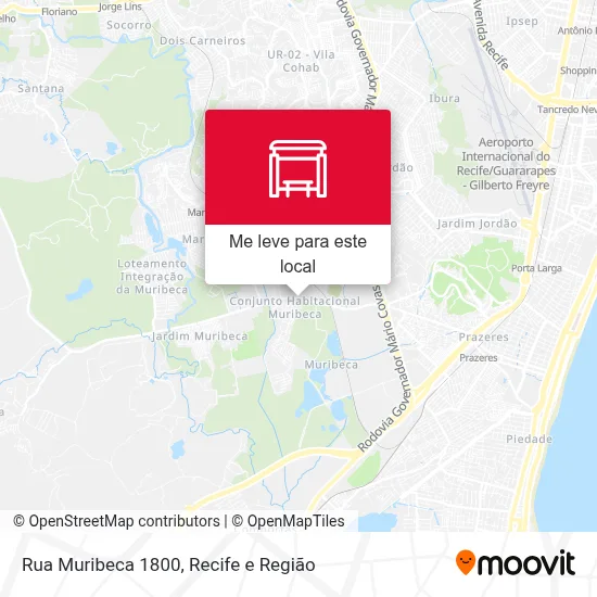 Rua Muribeca 1800 mapa