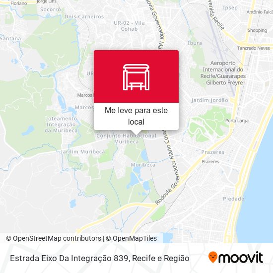 Estrada Eixo Da Integração 839 mapa