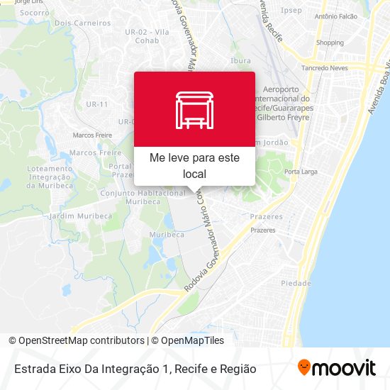 Estrada Eixo Da Integração 1 mapa