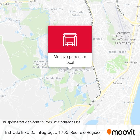 Estrada Eixo Da Integração 1705 mapa