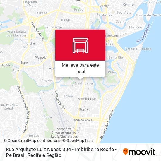 Rua Arquiteto Luiz Nunes 304 - Imbiribeira Recife - Pe Brasil mapa