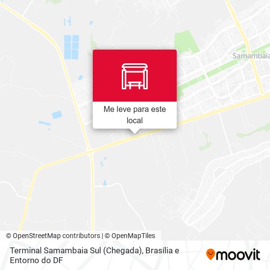 Terminal Samambaia Sul (Chegada) mapa