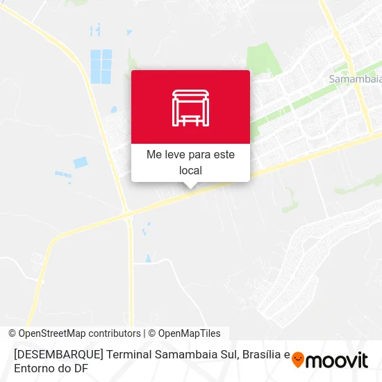 [DESEMBARQUE] Terminal Samambaia Sul mapa