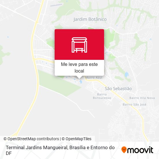 Terminal Jardins Mangueiral mapa