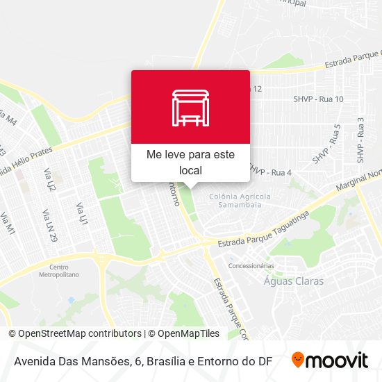 Avenida Das Mansões, 6 mapa