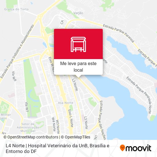 L4 Norte | Hospital Veterinário Da Unb mapa