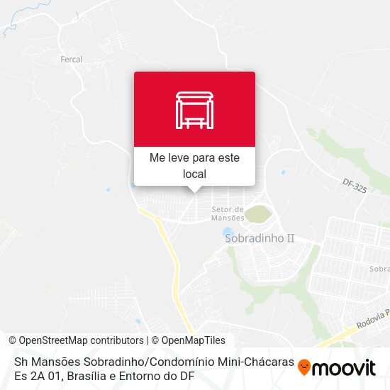 Sh Mansões Sobradinho / Condomínio Mini-Chácaras Es 2A 01 mapa