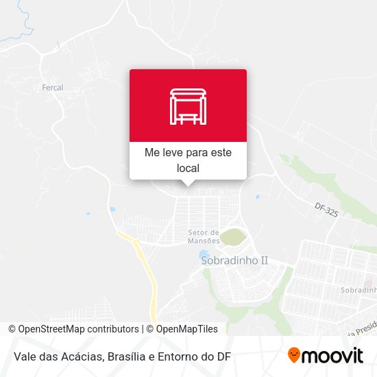 Vale das Acácias mapa