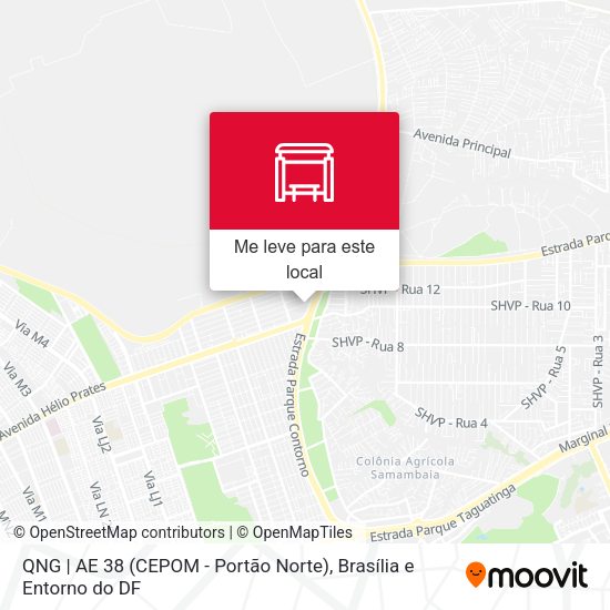QNG | AE 38 (CEPOM - Portão Norte) mapa