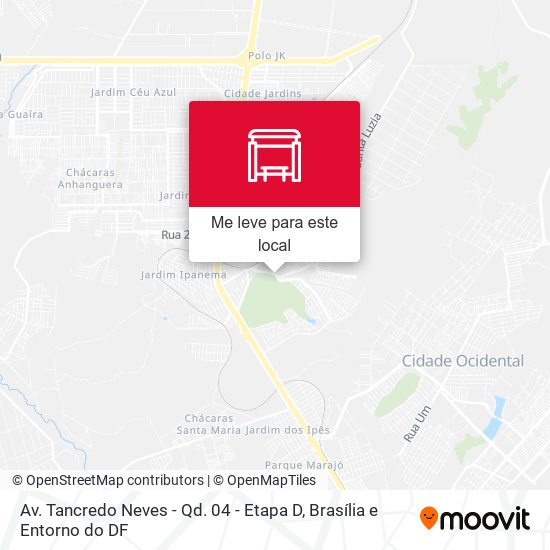 Av. Tancredo Neves - Qd. 04 - Etapa D mapa