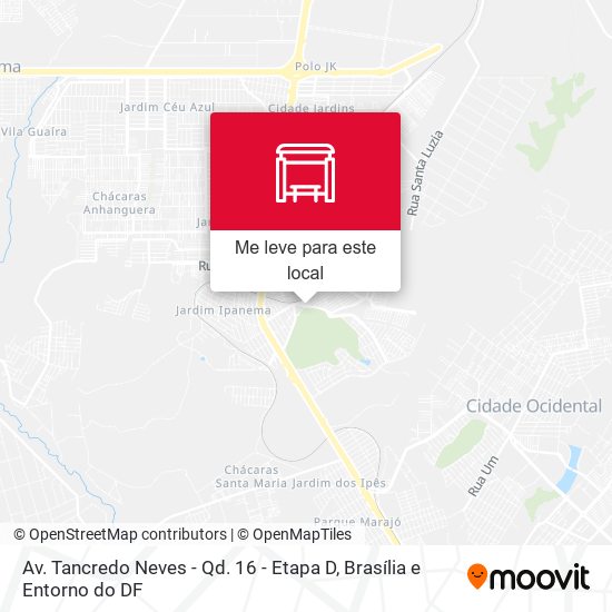 Av. Tancredo Neves - Qd. 16 - Etapa D mapa