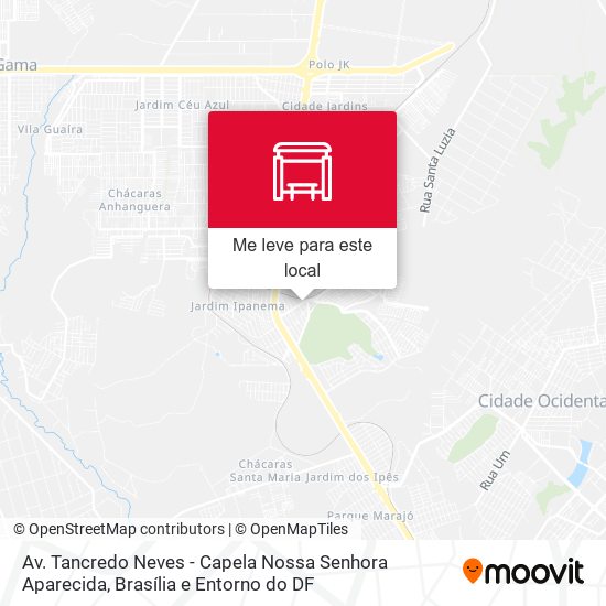 Av. Tancredo Neves - Capela Nossa Senhora Aparecida mapa